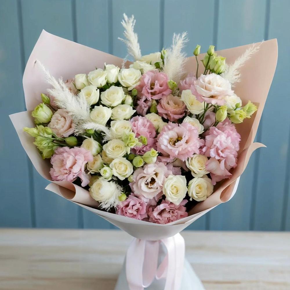 Букет цветов из: Альстромерии и Розы в Ясном