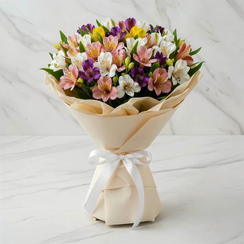 Букет цветов из: Альстромерии в Ясном