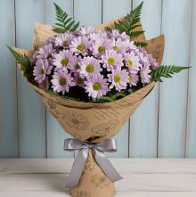 Букет цветов из:  Хризантемы #REPLACE_PRED# Ясном