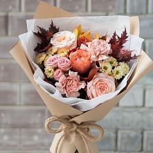 Букет цветов из:  Гвоздики, Хризантемы и Розы #REPLACE_PRED# Ясном