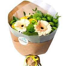 Букет цветов из:  Герберы, Розы и Хризантемы в Ясном