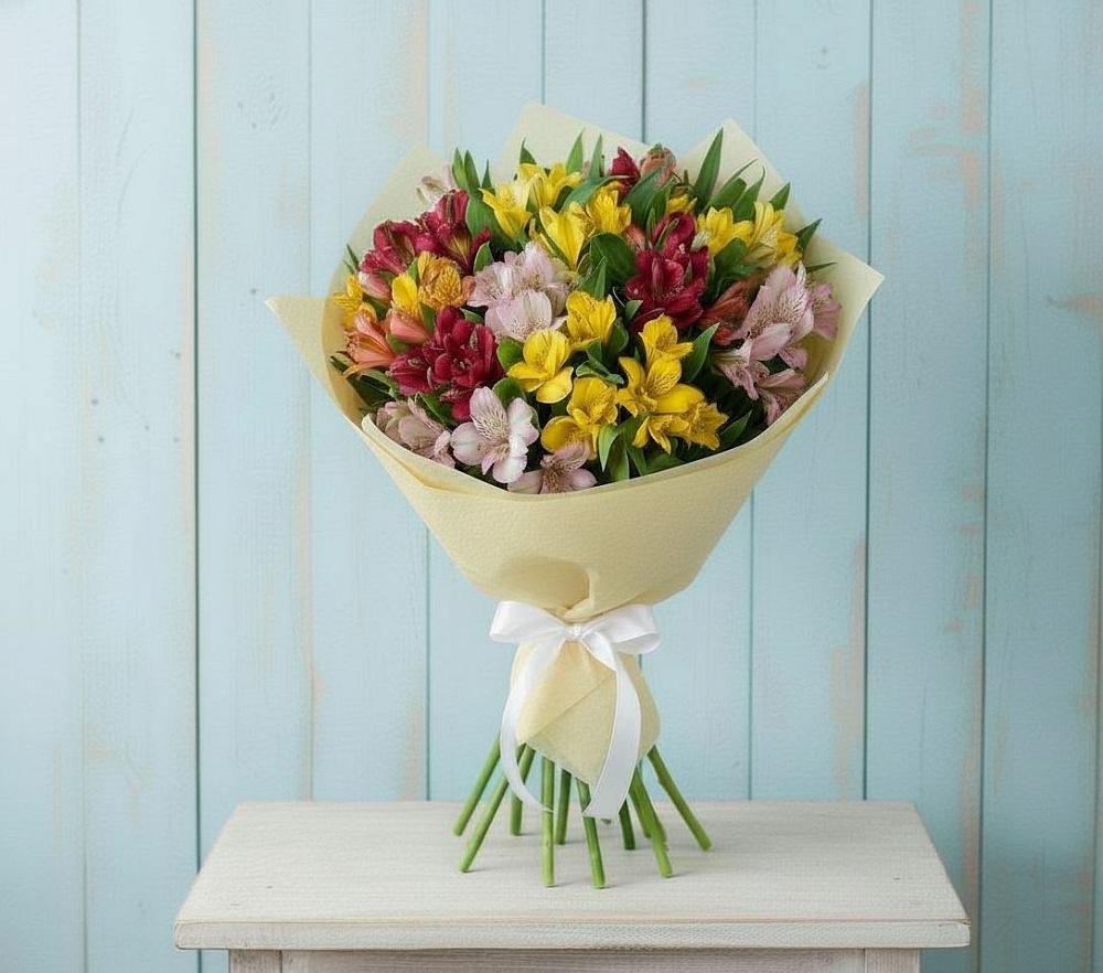 Букет цветов из: Альстромерии в Ясном