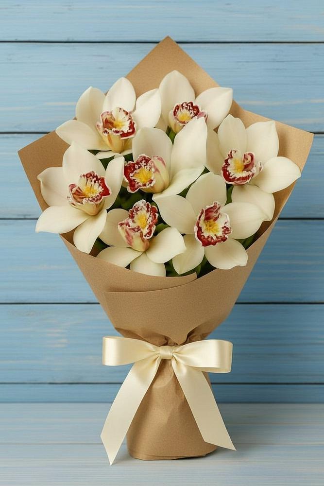 Букет цветов из: Орхидеи и Розы в Ясном